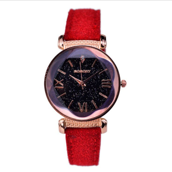 Women's Stars Printed Leather Watch - Image 5