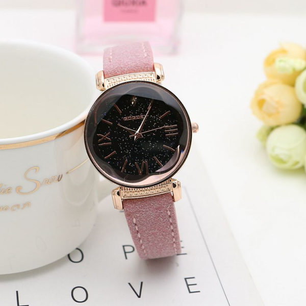 Women's Stars Printed Leather Watch - Image 7