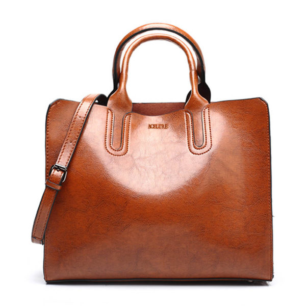 Women's Elegant Leather Shoulder Bag - Image 3