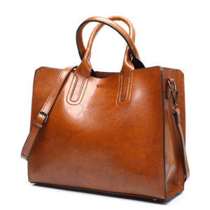 Women's Elegant Leather Shoulder Bag