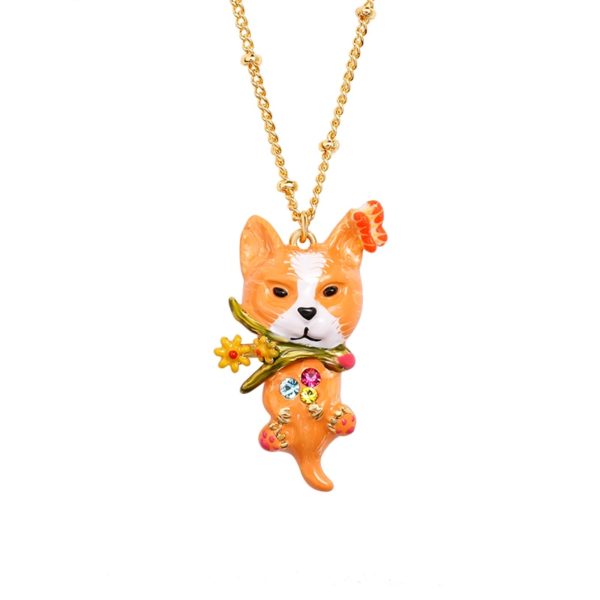 Juicy Grape Fashion cute hand-painted enamel glazed animal pendant personality copper gilded new necklace woman