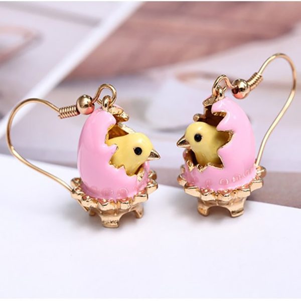 Juicy Grape New Hand Painted Enamel Glazed Broken Egg Shell Fashion Earring For Women With Hook 2019 - Image 4