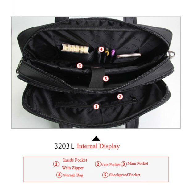 Large Capacity Men Single Shoulder Bag 14" 15" 16 Inche Travel Bag Men's casual fashion Handbags Business Briefcase Laptop Bag - Image 6