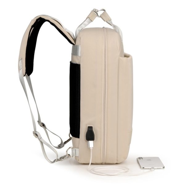 Large Capacity Men Waterproof Nylon Bag Women 15.6 Inch Laptop Backpack With Charging Port School Bags For Teenage Girl Boy 2019 - Image 4