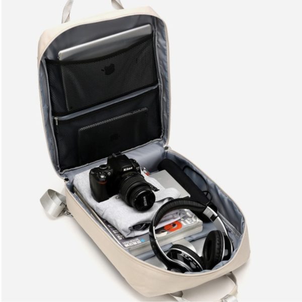 Large Capacity Men Waterproof Nylon Bag Women 15.6 Inch Laptop Backpack With Charging Port School Bags For Teenage Girl Boy 2019 - Image 6