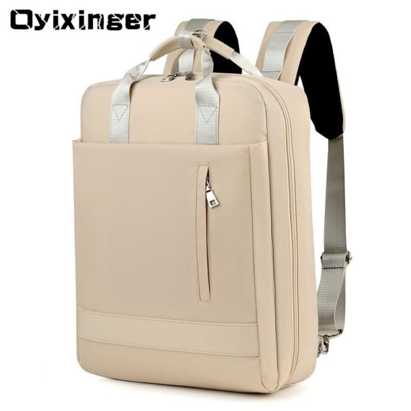 Large Capacity Men Waterproof Nylon Bag Women 15.6 Inch Laptop Backpack With Charging Port School Bags For Teenage Girl Boy 2019