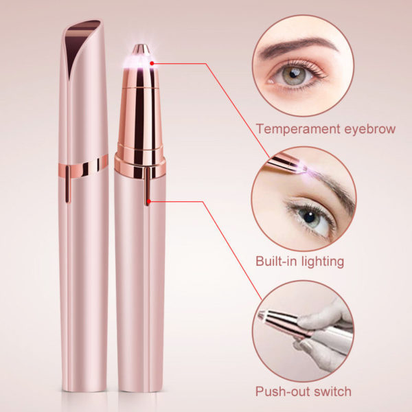 Multifunction Lipstick Eyebrow Trimmer Face Brows  Epilator Pen Mini Electric Shaver Painless - Image 4