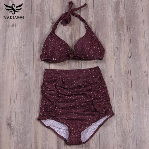 New Bandage Sexy Women Swimsuit High Waisted Bathing Suit Push Up Bikini Set Print Plus Size - Image 5