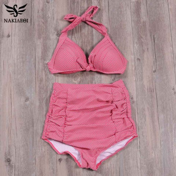 New Bandage Sexy Women Swimsuit High Waisted Bathing Suit Push Up Bikini Set Print Plus Size - Image 6