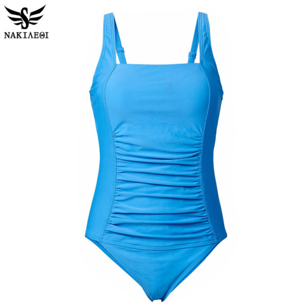 New One Piece Swimsuit Women Plus Size   Vintage Retro Padded Beach Bathing Wear 4XL - Image 5