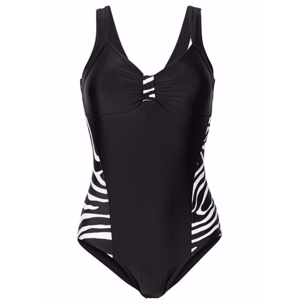 Newest One Piece Swimsuit Women Bathing Suits Vintage Summer Beach Wear Stripe Plus Size 5XL - Image 3