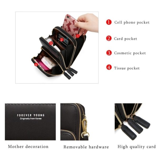New Arrival Colorful Cellphone Purses Fashion Daily Use Card Holder Small Summer Shoulder Bag for Women Handbags - Image 4