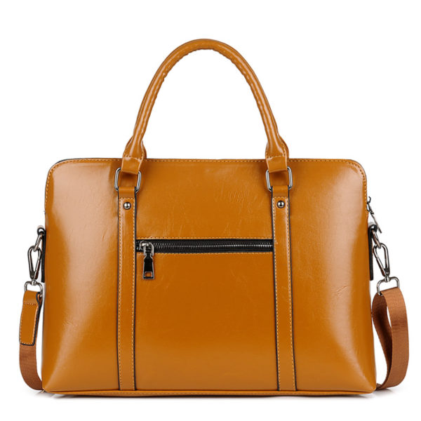 New Fashion Women Laptop Business Briefcase PU Leather Men Handbag 14 15.6 Inches  Women's Notebook Computer Portable Office Bag - Image 4