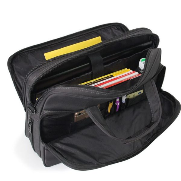 Oyixinger Men Briefcase Laptop Bags Good Nylon Cloth Multifunction Waterproof 15.6" Handbags Business Shoulder Mens Office Bags - Image 5