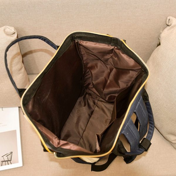 Unisex Solid Backpack Letter Print Schoolbag Travel Double Shoulder Zipper Bags Nylon Waterproof Anti-theft Backpacks 10Aug 28 - Image 6