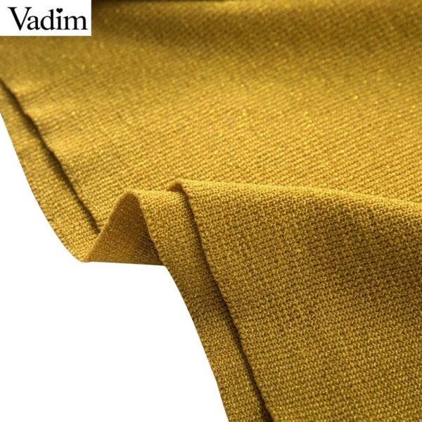 Vadim women basic hooded knitted sweatshirts long sleeve short style pleated pullovers female loose elastic cute tops HA013 - Image 6