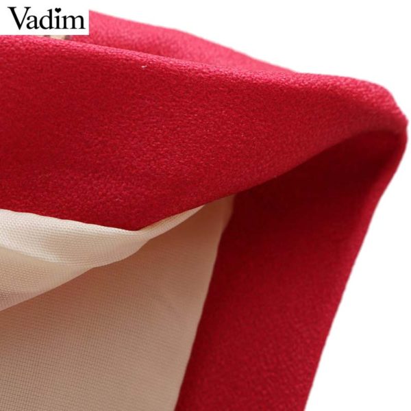 Vadim women vintage floral print blazer bow tie sashes long sleeve coat female retro chic outerwear casaco feminine tops CA014 - Image 6