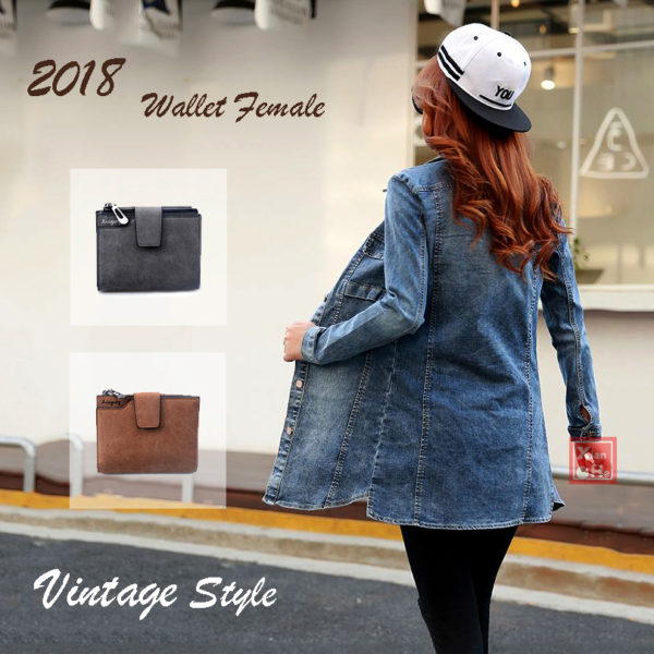 Women Vintage Fashion Top Quality Small  Leather Purse  Money Bag Small Zipper Coin Pocket - Image 2