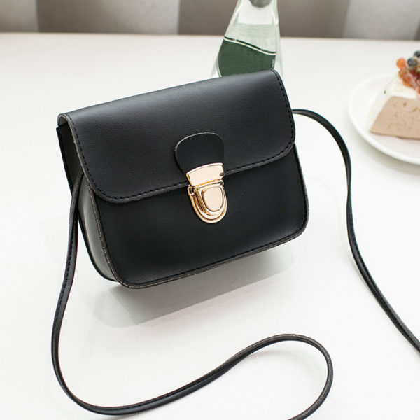 Women Messenger Bags Woman Bag  Famous Brands Women Fashion Solid Color Cover Lock Shoulder Crossbody Phone beach Bag sac - Image 4