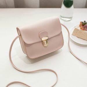 Women Messenger Bags Woman Bag  Famous Brands Women Fashion Solid Color Cover Lock Shoulder Crossbody Phone beach Bag sac