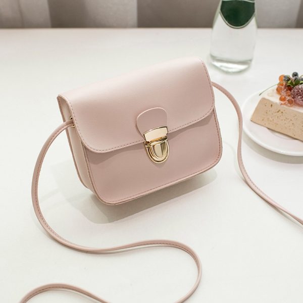 Women Messenger Bags Woman Bag  Famous Brands Women Fashion Solid Color Cover Lock Shoulder Crossbody Phone beach Bag sac