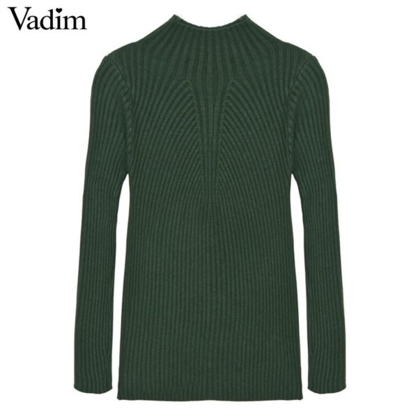 Women basic candy color stretchy sweater biref must have long sleeve O-neck autumn winter warm pullover ladies casual tops ZC061 - Image 2