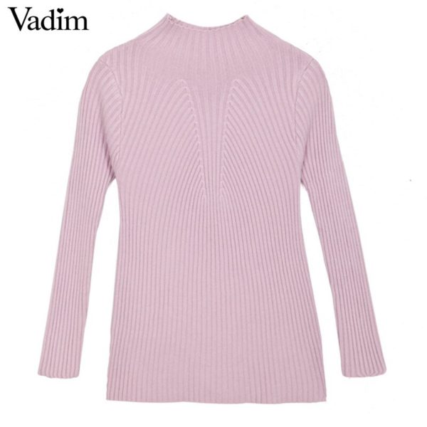 Women basic candy color stretchy sweater biref must have long sleeve O-neck autumn winter warm pullover ladies casual tops ZC061 - Image 5