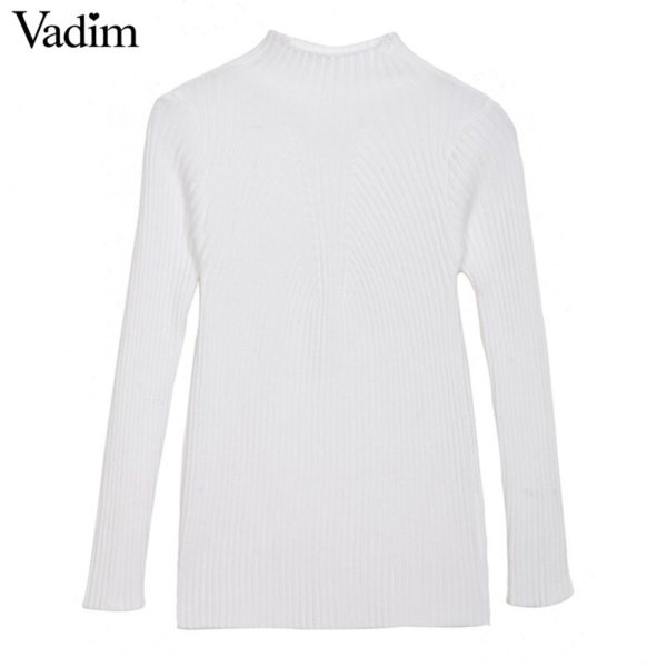 Women basic candy color stretchy sweater biref must have long sleeve O-neck autumn winter warm pullover ladies casual tops ZC061 - Image 6