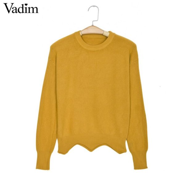 Women cute heart letter patch elastic sweaters wave ham sweet basic candy colors winter warm pullover female casual tops ZC063 - Image 2