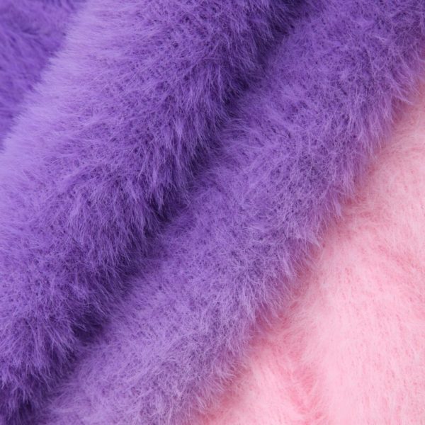Women fluffy gradient elastic sweaters tie die sweet o neck long sleeve thick winter loose pullover female casual tops ZC058 - Image 6