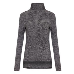Women winter turtleneck sweaters long sleeve basic pullovers black gray stretchable knitted casual tops ZC001