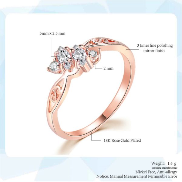 ZHOUYANG Ring For Women Elegant Style 3 Color CZ Crystal Hollow Out Rose Gold Sliver Color Engagement Fashion Jewelry R671 R777 - Image 3