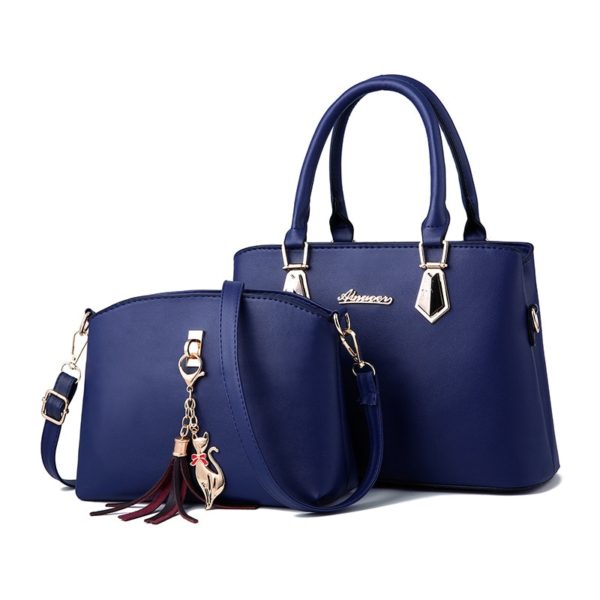 women bag Fashion Casual Contain two packages Luxury handbag Designer Shoulder bags new bags for women 2019 Composite bag bolsos - Image 2